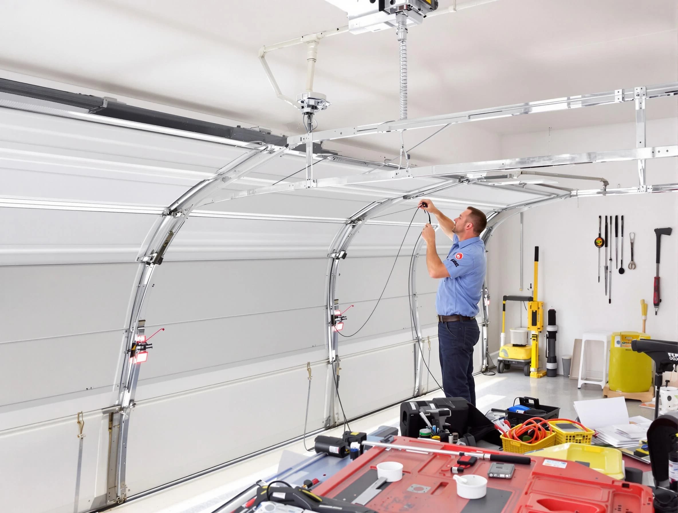 Garage door cable repair service by Teaneck Garage Door Repair in Teaneck