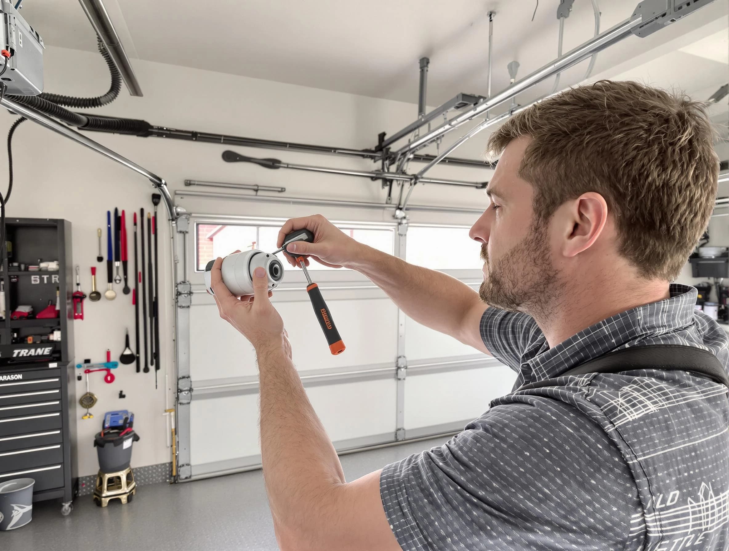 Garage door opener repair service by Teaneck Garage Door Repair in Teaneck