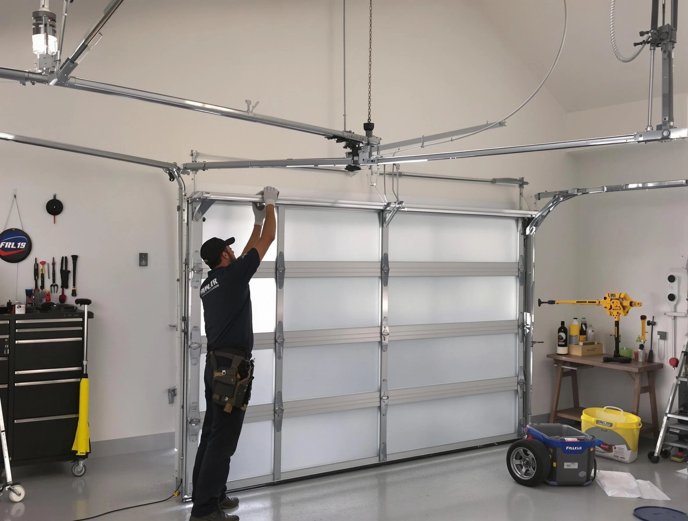 Teaneck Garage Door Repair certified team performing precision garage door installation in Teaneck